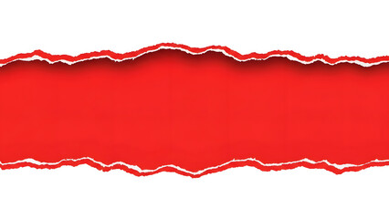 Diagonal Torn Red Paper Edge, Jagged Red Paper Cutout, Ripped Red Paper Texture, Red Paper Tear Border, Abstract Torn Paper Background