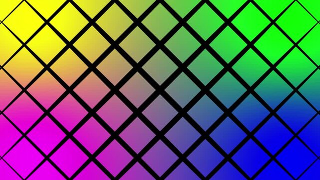 Retro Rainbow Pixel Style Mosaic Vector Background, Colorful Square Shapes Pixel Art Design for Video Games, Posters, Advertising Banners, UI Design and Digital Graphics
