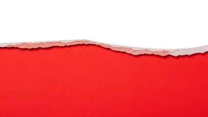 Torn Red Paper Edge, Ripped Paper Texture Banner, Jagged Red Paper Tear, Red Paper Cutout Border, Textured Red Paper Background