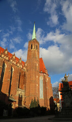 The Collegiate Church of the Holy Cross vertical - Wroclaw, Poland
