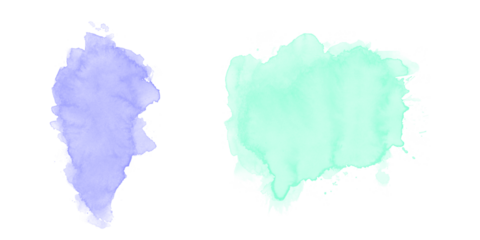 Vibrant abstract watercolor ink splatters purple blue teal green textures fluid artistic dark background designs