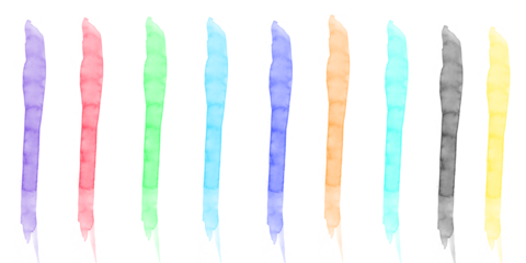 Vibrant abstract colorful glowing vertical columns spectrum on dark backdrop Modern digital art of luminous fluid tube