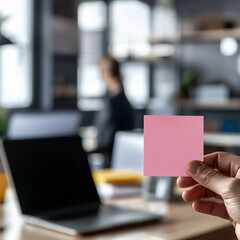 Organizing ideas with sticky notes office space image bright workspace eye-level creative thinking