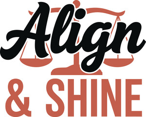 Aligned and shining logo design stylish typography for branding and marketing professional look typography t shirt design