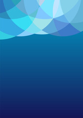 abstract blue background with a mosaic ad decoration