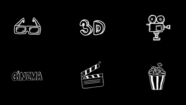 Animated Stickers Cinema