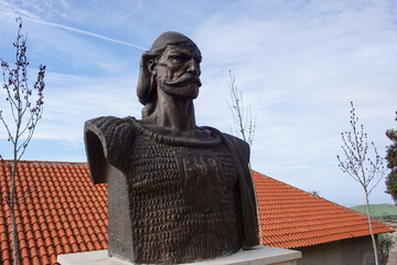 &nbsp;The bust of Topiaj at Kruja Castle stands as a quiet tribute to Albania&rsquo;s medieval legacy, overlooking the historic heart of Kruja.