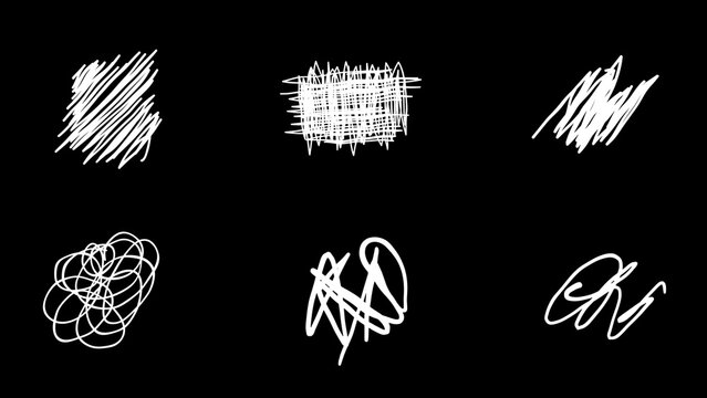 Animated Stickers Scribbles