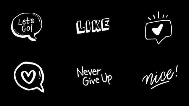 Animated Stickers Speech Bubbles