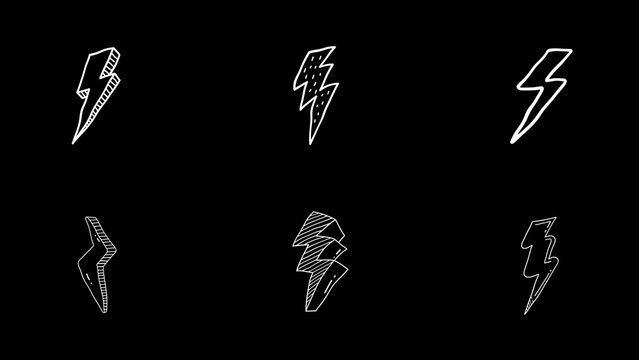 Animated Stickers Thunders