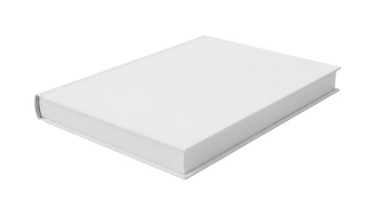 Blank hardcover book mockup isolated PNG, closed notebook for branding and design presentation on...