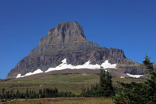 View of Clements Mountain , Glacier National Park, Montana USA
