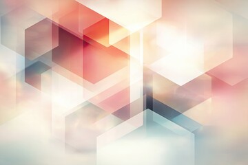 Abstract geometric hexagonal pattern with soft light and gradients, representing futuristic digital technology and design concepts