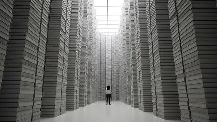 Burden of Knowledge. Perfect for: Education anxiety, social commentary visuals