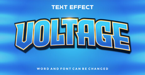 Voltage editable text effect