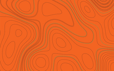 Abstract orange seamless floral swirl vector background design