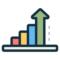 growth bar chart icon
