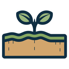 growth sprout plant icon