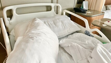 Hospital patient bedroom 