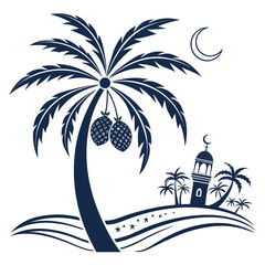 Isolated black ramadan prayer icon Vector, black ramadan prayer Silhouette,black ramadan prayer icon