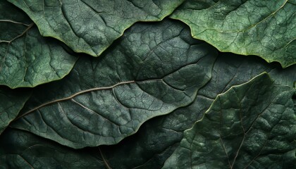 Intricate Leaf Texture with Detailed Veins and Natural Surface for Seamless Background Designs