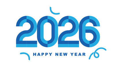 Colorful celebration theme new year 2026 vector