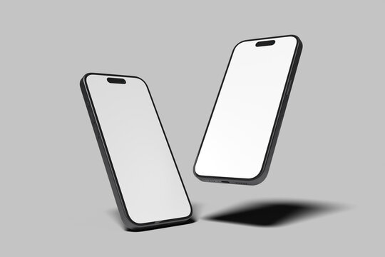 Realistic blank phone pro max illustration for mockup
