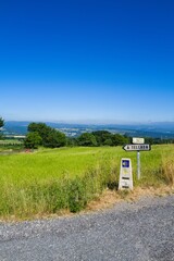 기호, 길거리, 포스트, sky, 네이처, 경관, green, 교통, red, h2o, 산책로, 공원, 여행, 목초, 거리, 농촌, 속도, 나무, 시골, 안전, 아웃도어