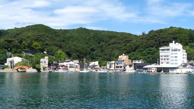 日本の港町の風景　美保関町