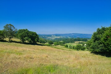 경관, sky, 목초, 들판, 네이처, 목초지, 여름, green, 나무, 고개, 농촌, 구름, 마운튼, blue, 시골, 봄, 수평선, 경치, 국가, 농장, beautiful, 공원