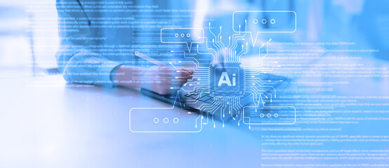 AI Artificial Intelligence in Digital Communication and Data Processing.