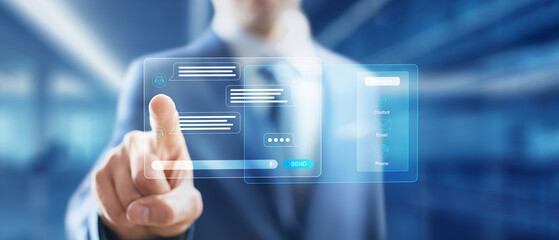 AI-Powered Chatbot Communication Interface for Customer Support Solutions.