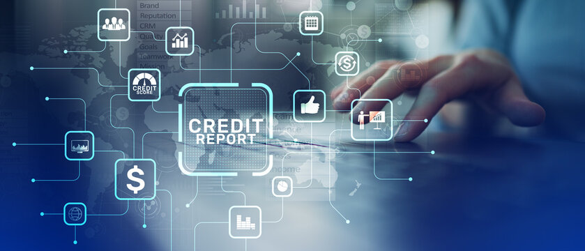 Credit Report and Financial Scoring Analysis for Banking and Risk Assessment. - Powered by Adobe