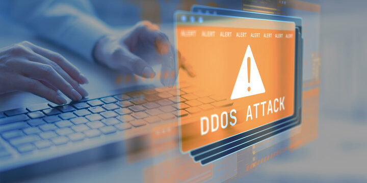 Cybersecurity Threats and DDoS Attack Prevention in Business Networks. - Powered by Adobe