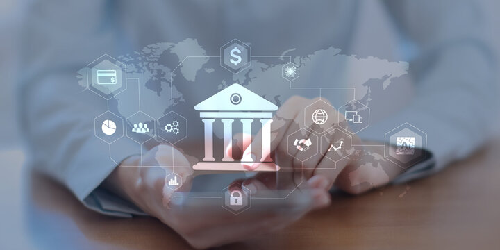 Digital Banking and Financial Services Platform with Global Network Visualization. - Powered by Adobe