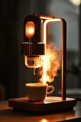 Brewing coffee artistry kitchen photography warm light close-up craftsmanship