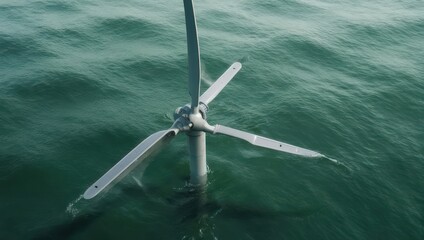 Underwater Turbine Device for Ocean Energy Generation.
