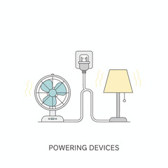 A vector illustration of soto with lemon, rice, and sauce served separately.