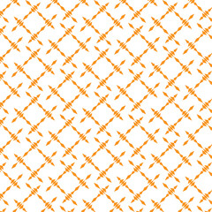 Illustration of orange barbed wire pattern