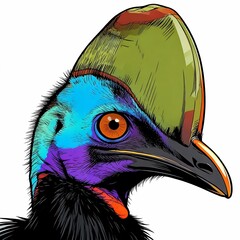 vivid feathers symphony colorful birds flight illustration