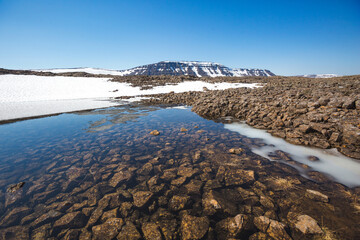 Lake on Putorana Plateau. Russia, Krasnoyarsk region
