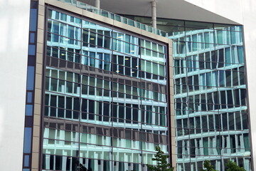 Fototapeta premium Glasfassade in Frankfurt