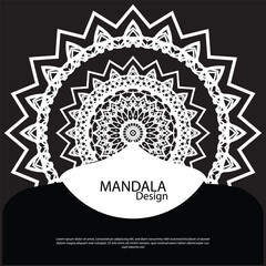 Mandala design round luxury design golden brush text13