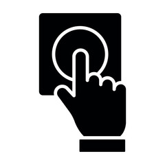 Doorbell Icon Vector Design Template Simple and Modern