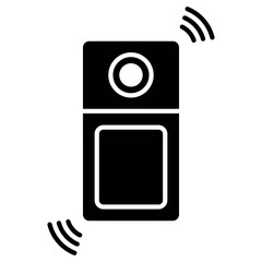 Doorbell Icon Vector Design Template Simple and Modern