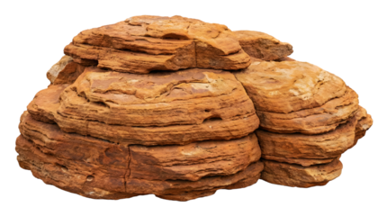 Layered Sandstone Rocks Stacked realistic graphic
