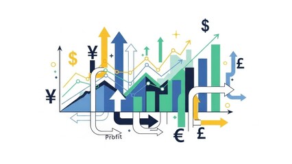 Financial Growth and Global Currency Exchange Market Analysis with Upward Trends