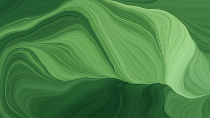 Vibrant green abstract wave pattern with dynamic swirling lines, creating a sense of motion and energy, perfect for modern design and artistic expression