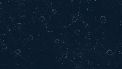 Network connection and data transfer in digital space