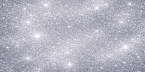 Abstract Christmas background with blue snowflakes and falling snow creates a magic winter night sky texture featuring glowing stars and holiday lights for a festive New Year celebration design © PIXEL RISE